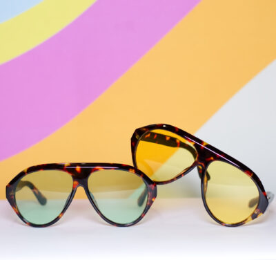 Aviator Sunglasses Green or Yellow Lens