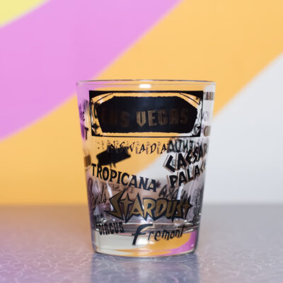 Vintage Las Vegas Strip Hotels Glass