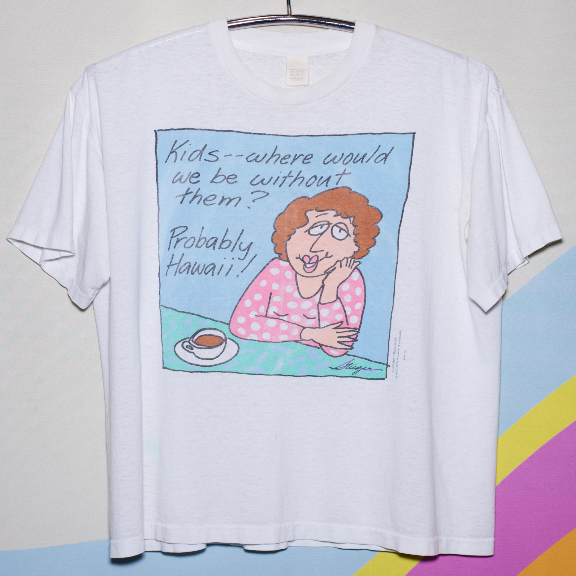 Vintage 1980s Cartoon Shoebox T-Shirt - Image 2