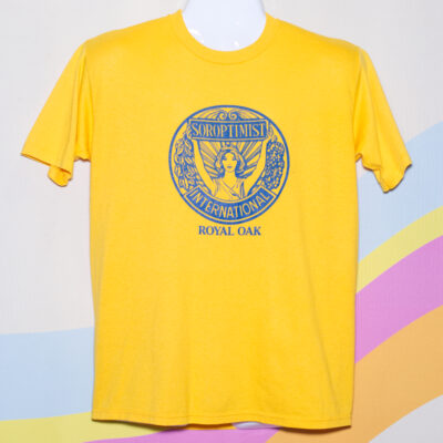 Vintage Soroptimist Yellow T-Shirt