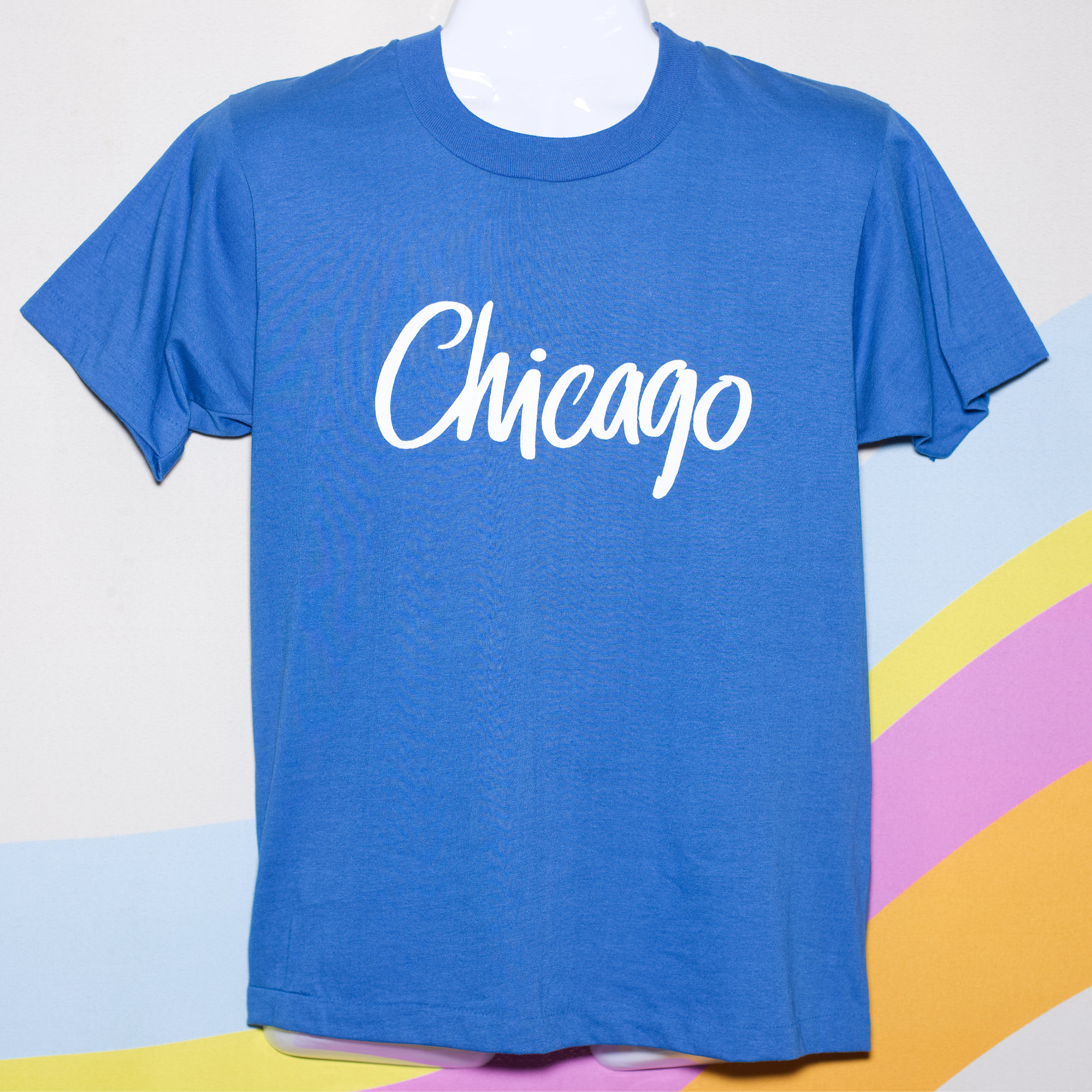 Vintage 1980s Blue Chicago T-Shirt