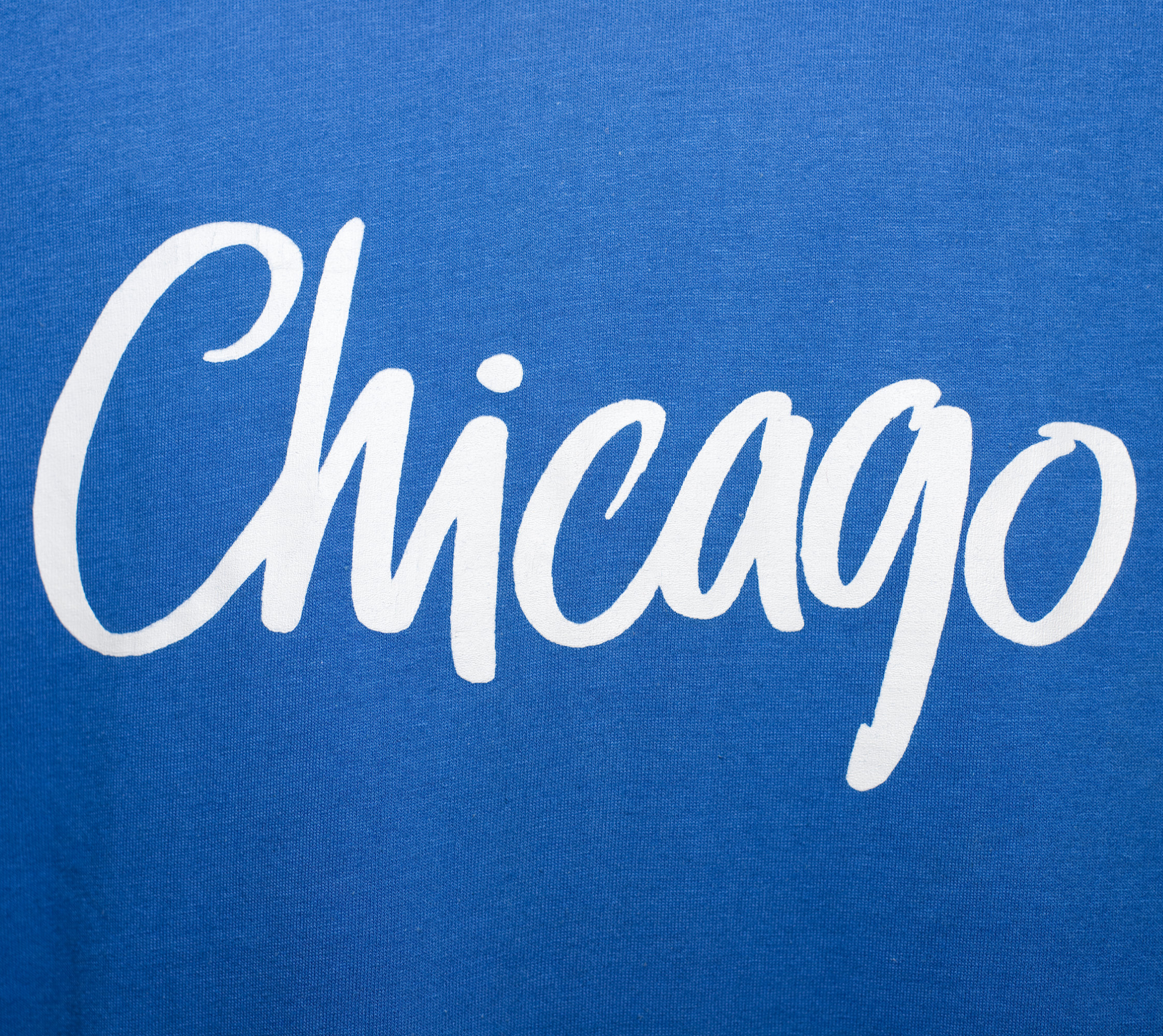 Vintage 1980s Blue Chicago T-Shirt - Image 2
