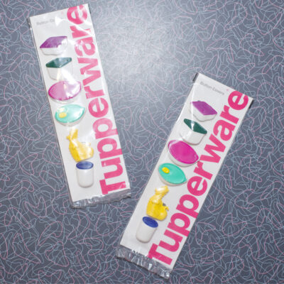 Vintage 1980s/1990s Tupperware Button Covers | New Old Stock