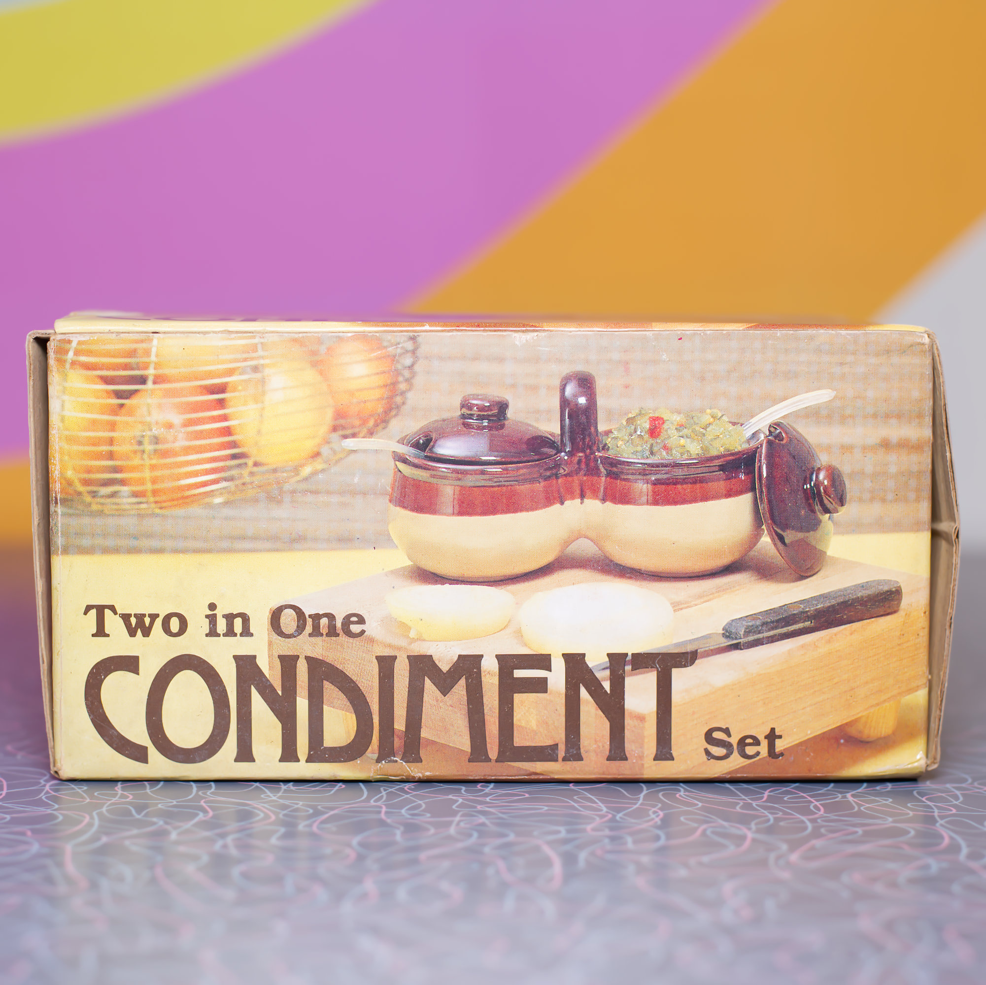 Vintage 1980s Condiment Set | New Old Stock - Image 2