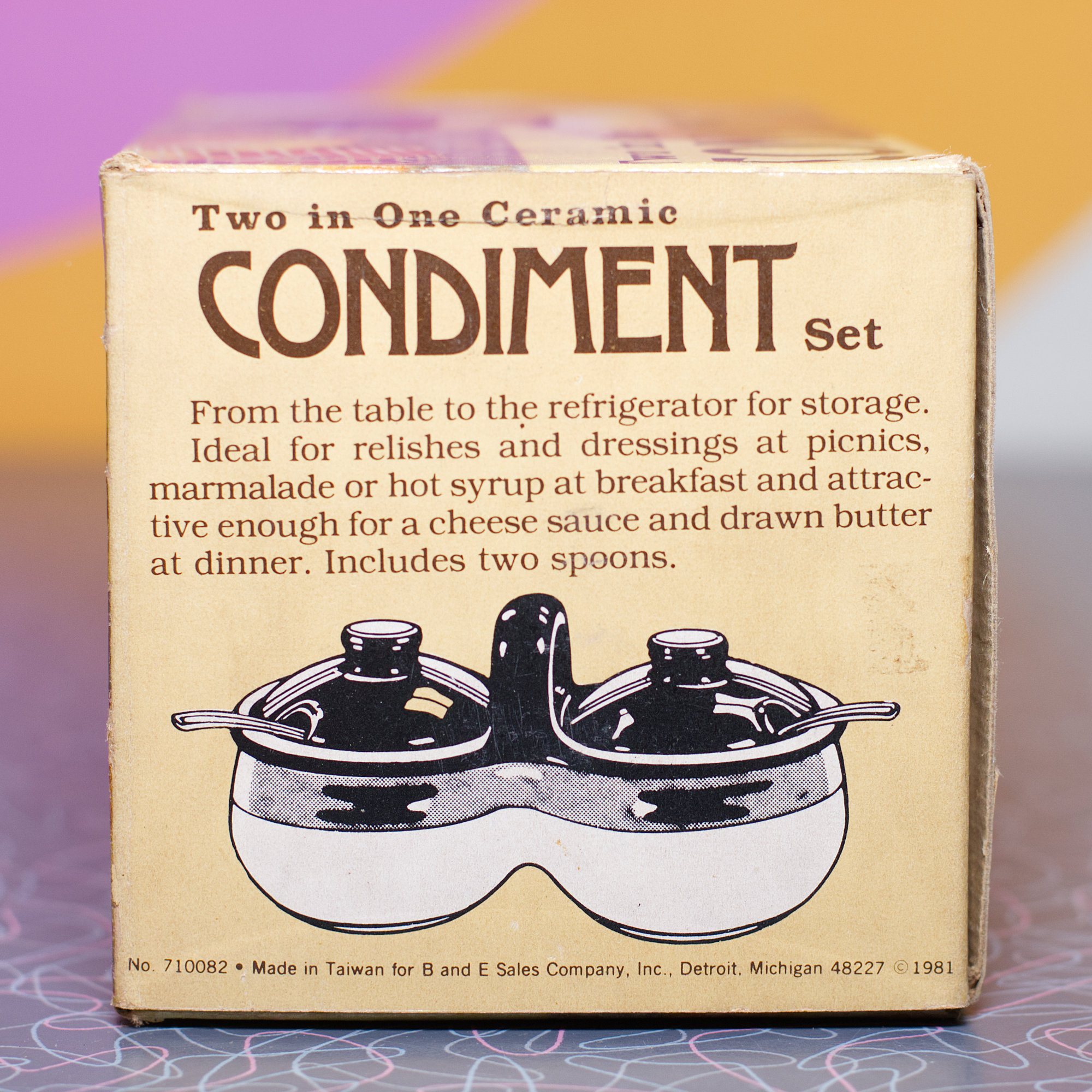 Vintage 1980s Condiment Set | New Old Stock - Image 5