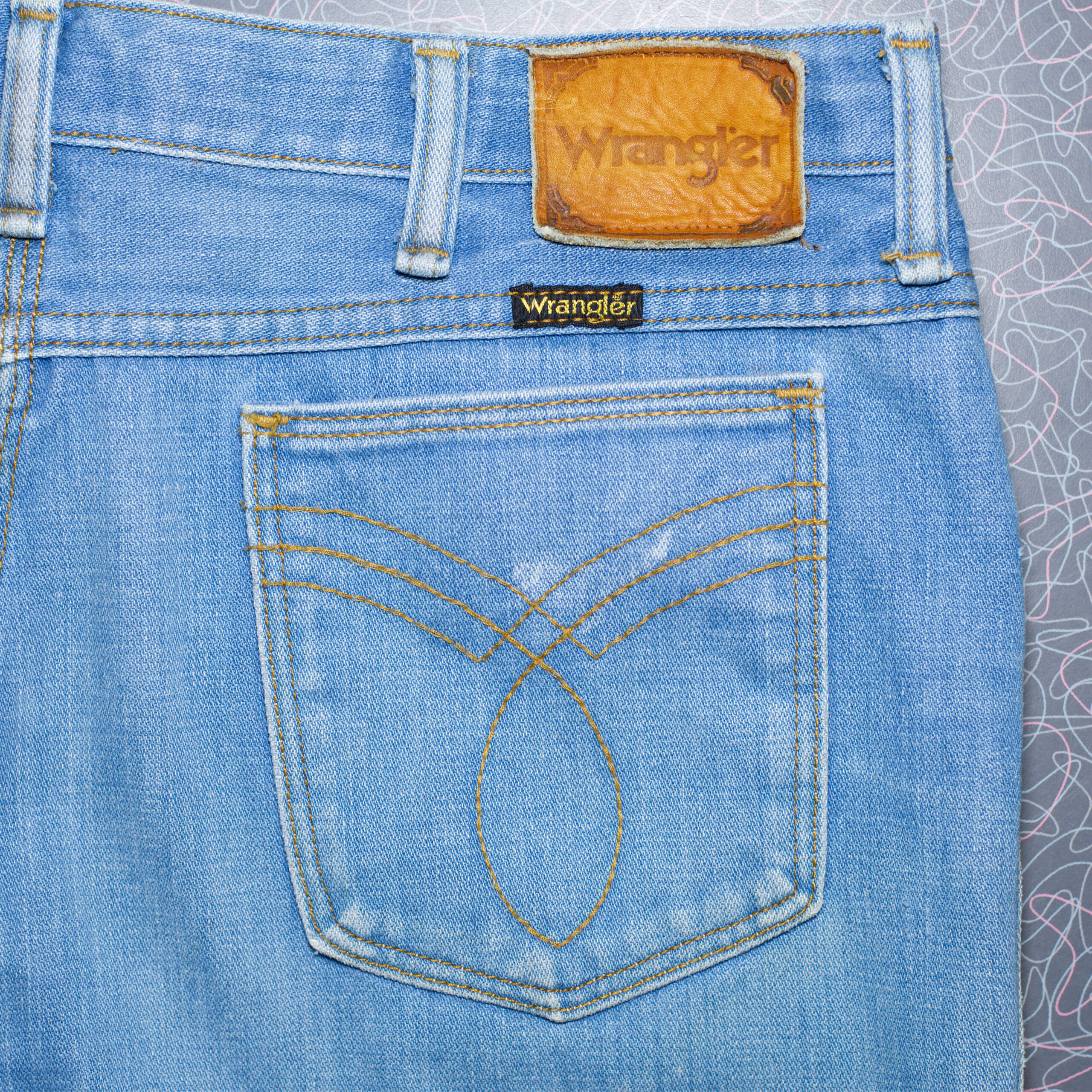 Vintage 1970s Wrangler No Fault Thrashed Jeans