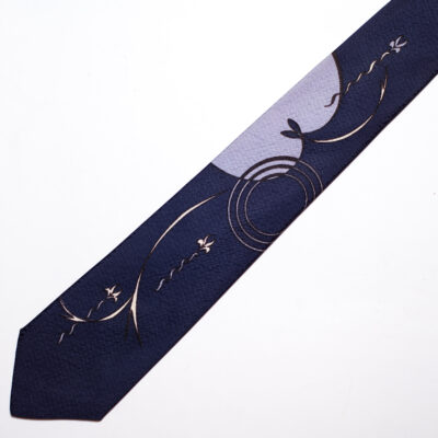 Vintage 1950s Dark Blue Necktie