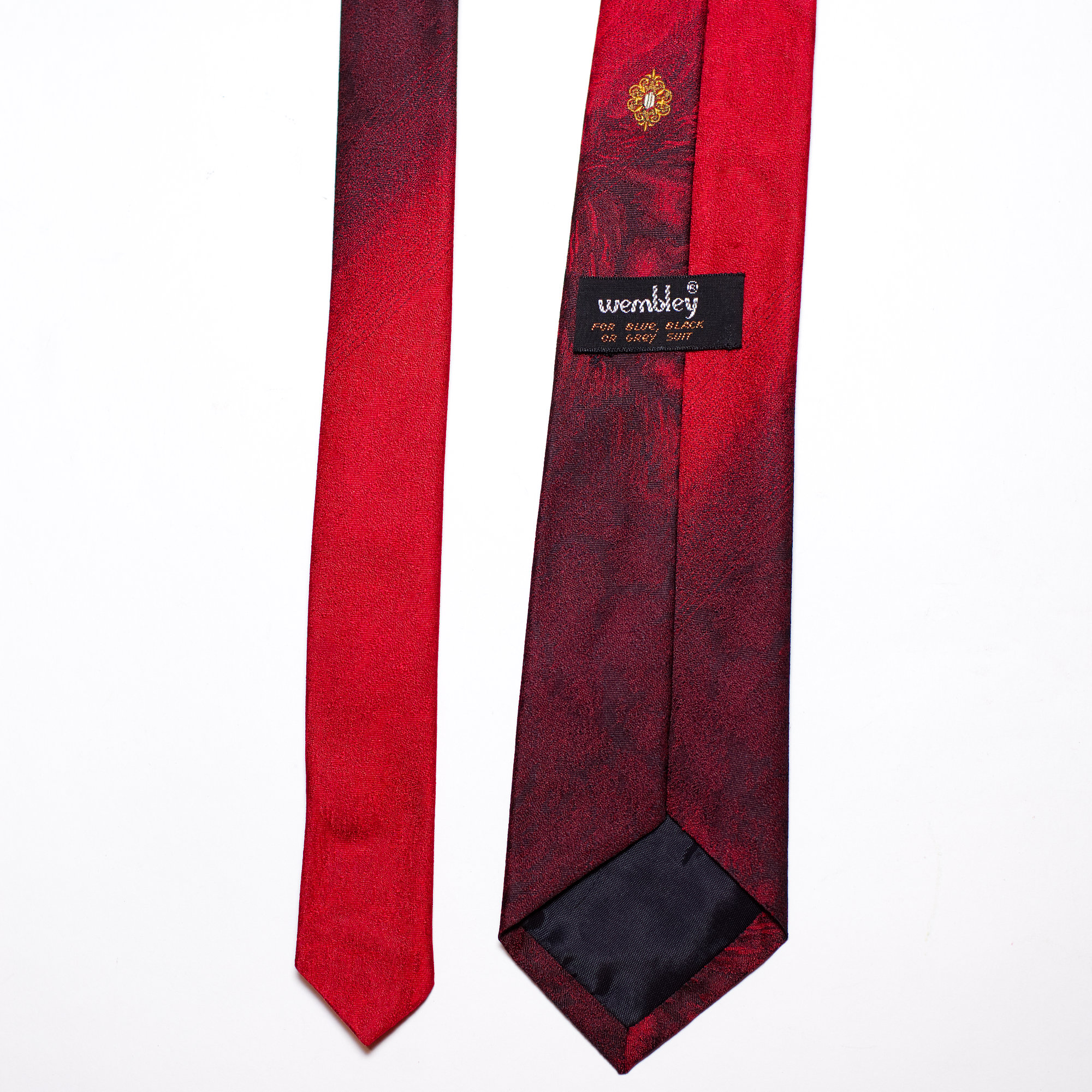 Vintage 1960s Red Ombre Necktie - Image 2