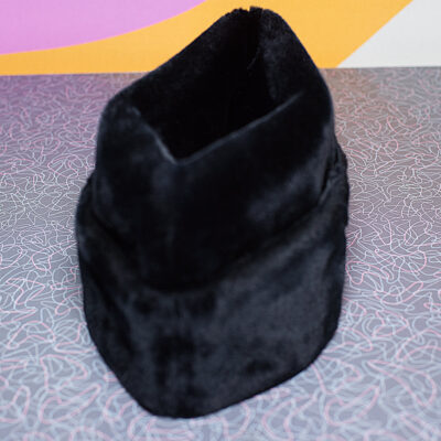 Vintage Black Faux Fur Cossack Hat | 2