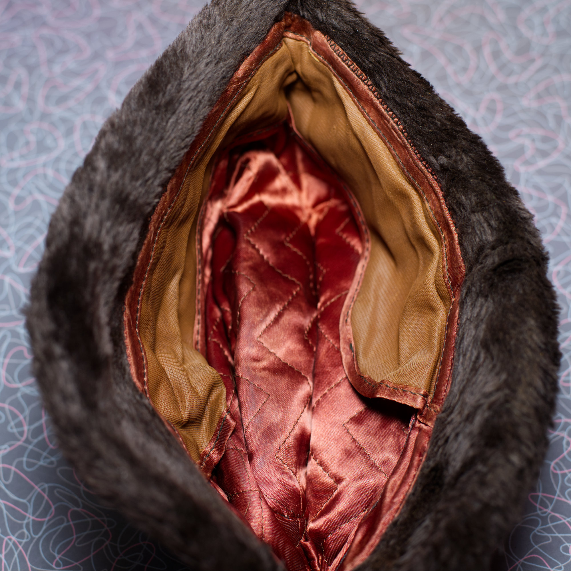 Vintage Brown Faux Fur Trilby Hat - Image 4