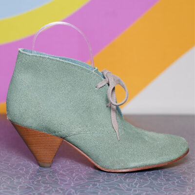 Vintage Green Suede L.L. Bean Ankle Boots | Size 6.5