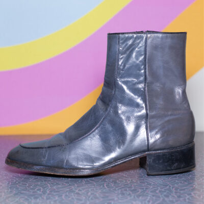 Vintage 1970s Gray Florsheim Ankle Boots | Size 8 1/2