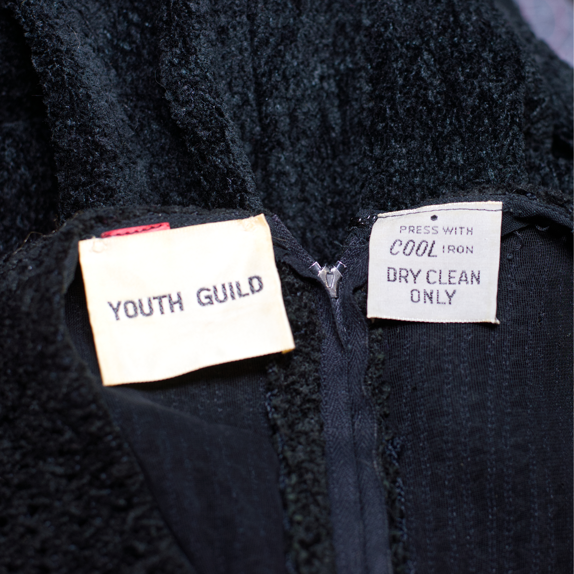 Vintage 60s/70s Black Knit Dress - Image 5