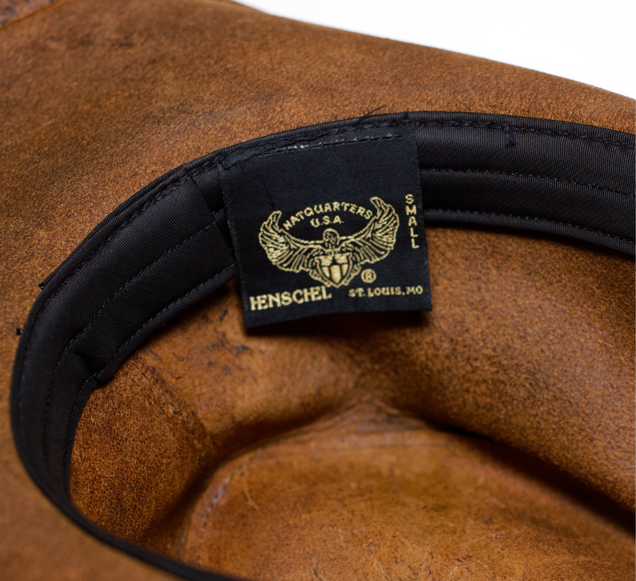 Vintage Leather Outback Hat by Henschel - Image 7